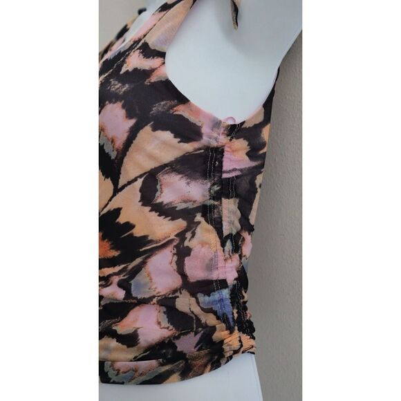Free People OB1505556 Women's Sz Small Pink Combo Avenue Print Tank Top $58 - Picture 4 of 8